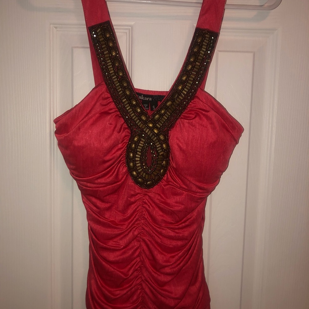 Small Takara pink beaded shirt